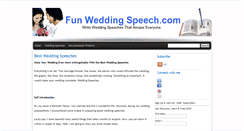 Desktop Screenshot of funweddingspeech.com