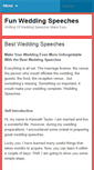 Mobile Screenshot of funweddingspeech.com